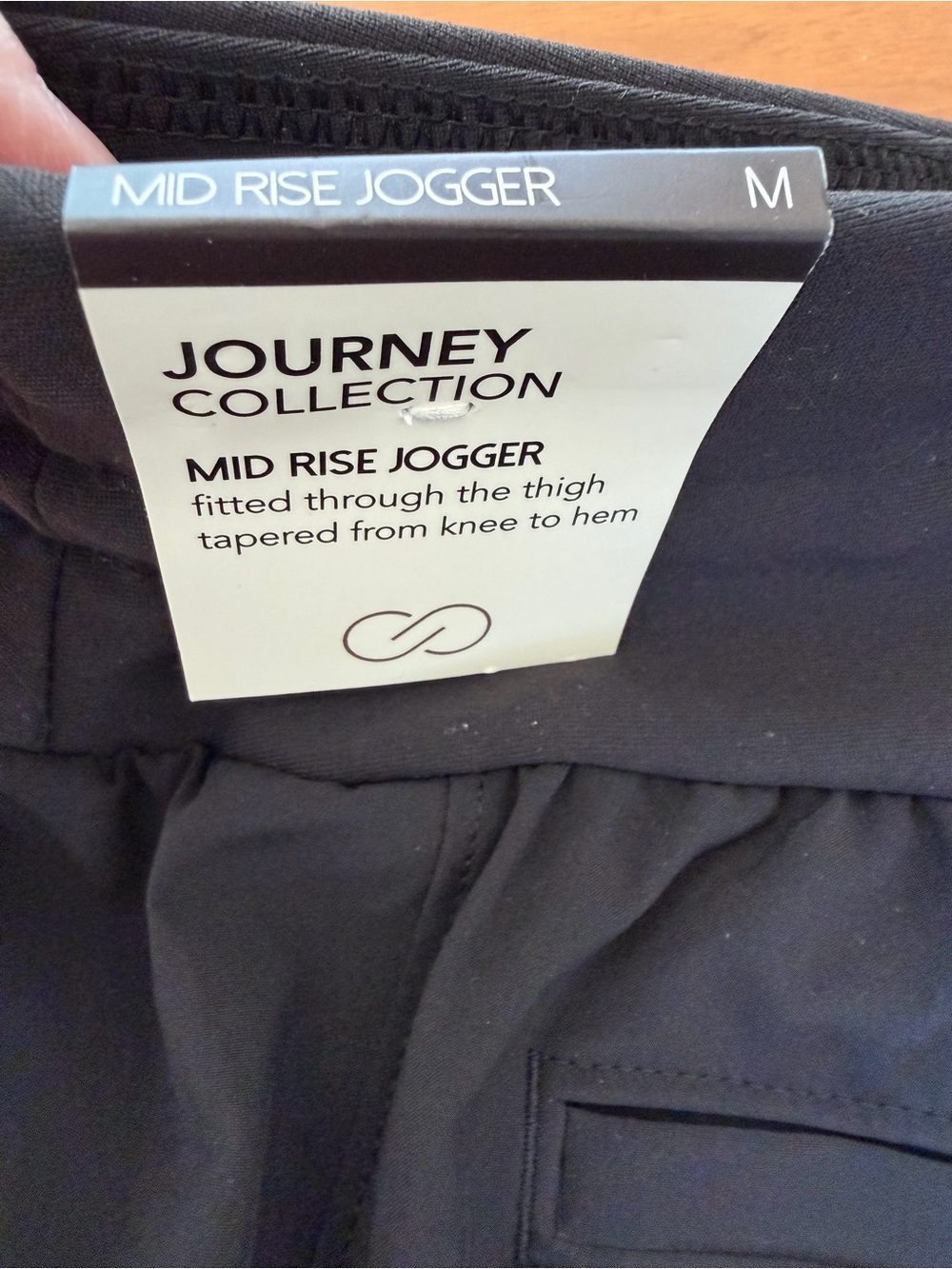NWT CALIA Journey True Light Cargo Pocket Joggers Pants Size M True Black - Picture 4 of 14